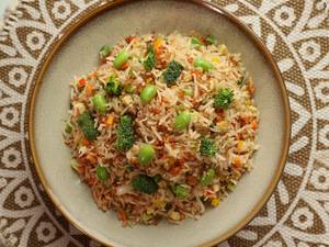 Exotic Vegetable Fried Rice With Edamame