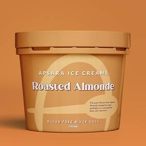 Zero Added Sugar Roasted Almonde Ice Cream