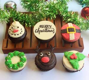 Christmas Cupcakes (pack of 6)