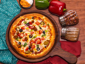 8" Mixed Veg Cheese Pizza