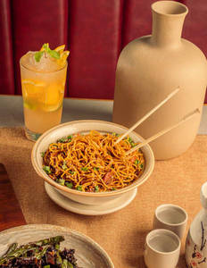 Bacon Kimchi Noodles