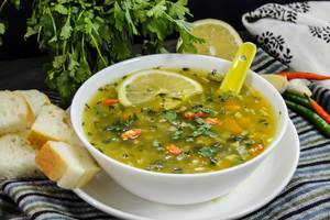 Lemon coriender soup