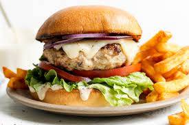 Grilled chicken burger