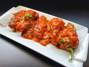 Chicken Wings In Creamy BBQ Sauce