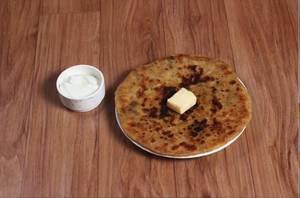 Desi Ghee Aloo Paratha with Dahi