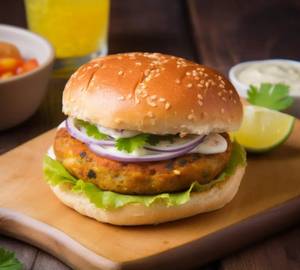 Aloo tikki burger                                                                                                                                            