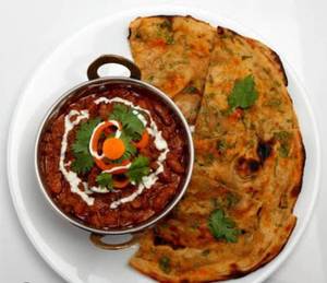 Rajma And 2 Pc Plain Paratha Combo