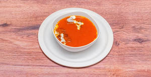Cream of tomato soup                                                    
