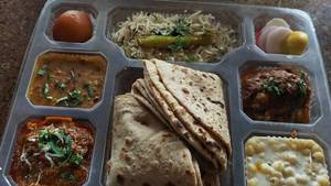 Special Thali with Sweet
