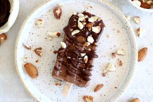 Keto Nutty Chocolate Dipped Caramel Almond Butter Pop
