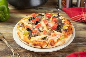 Single cheese veggie supreme  pizza