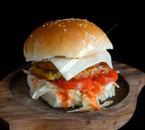 Double Cheese Chicken Tikka Burger