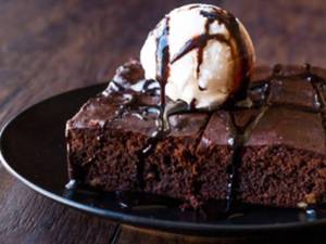 Brownie with Ice Cream