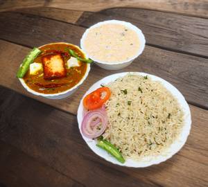 Shahi paneer with rice