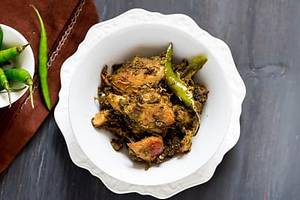 Green Chilly Chicken (1 Plate)