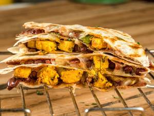 Grilled Paneer And Veggie Quesadilla