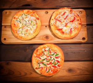 7 Veg Double Pizza [3 Pieces] 