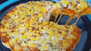 Sweet corn pizza