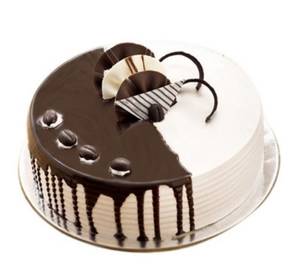Vanilla chocolate cake [250 grams] [eggless]