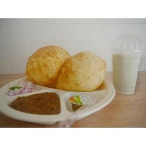 Chhole Bhature with 1 Buttermilk