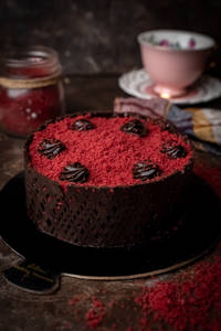 Red Velvet Truffle Cake