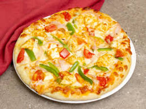 Capsicum paneer pizza          