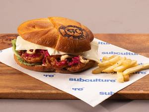 Manglorean Ghee Roast Chicken Burger