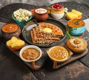 4 Paneer Pyaz Parantha + Mix Parantha + Aloo Parantha + Dahi