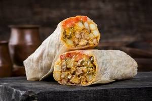 Classic Chicken Shawarma With Cheese & Jalapeno