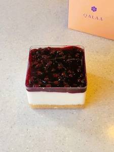 Blueberry Cold Cheesecake Dessert Cube