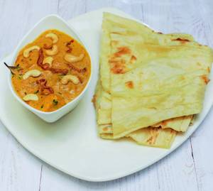 Butter Naan(2) + Kaju Paneer (Single Serve)