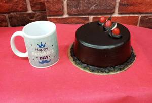Choco Truffle Cake And Mug [500 Grams]