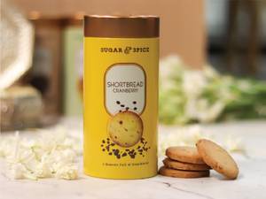 Cranberry Shortbread Cookies Tin