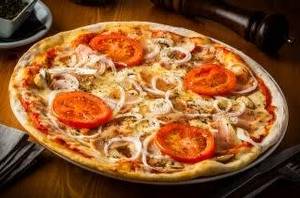 Onion and Tomato Pizza