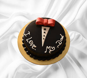 Chocolate Bow Tie Cake For Dad