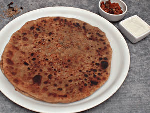 2 Ajwain Paraantha+curd +pickle