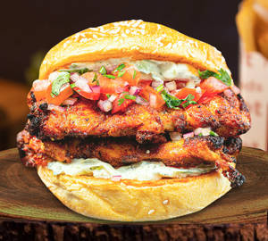 Chicken tandoori burger