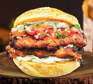 Chicken tandoori burger