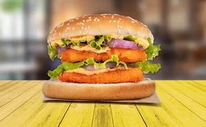 Double Chicken Patty Burger