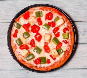 Capsicum Paneer And Red Paprika Pizza [7 Inch]