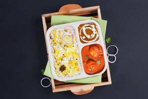 Dum Aloo & Dal Rice Lunchbox