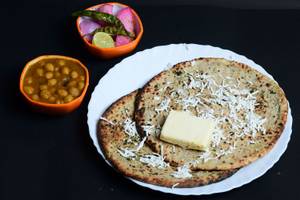 (2pcs) Paneer Paratha Tandoori with Chola