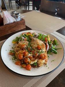 Chicken Paillard With Leafy Salad 