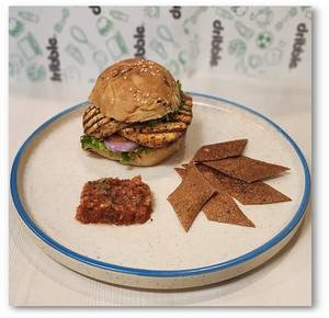 Grilled Paneer Cheese Steak Burger