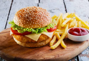 Spicy Aloo Patty Burger