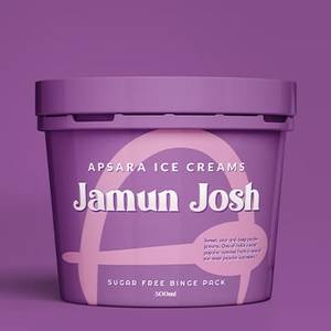 Zero Added Sugar Jamun Josh Ice Cream