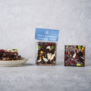 Seeds And Berries Dark Chocolate Barks