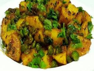 Aloo Matar Dry