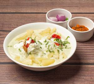 Kashmiri Aloo Dum ( White Gravi) ( No Onion No Garlic)