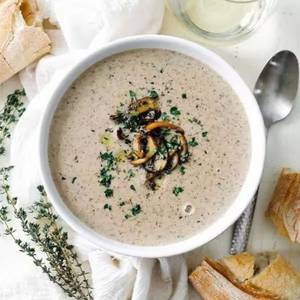 Non-veg creme de mushroom soup                                                                                                                                           